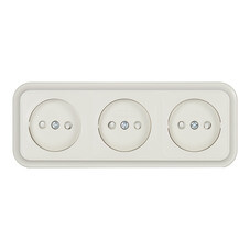 Розетка Svet накладная бежевая (EV0361-8332/4891/4890)