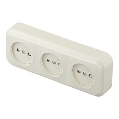 Розетка Svet накладная бежевая (EV0361-8332/4891/4890) - фото 2