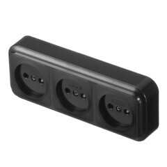 Розетка Svet накладная черная со шторками (EV0361-8331/4906) - фото 5