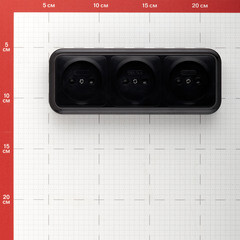 Розетка Svet накладная черная со шторками (EV0361-8331/4906) - фото 4