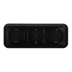 Розетка Svet накладная черная (EV0361-8431) - фото 1