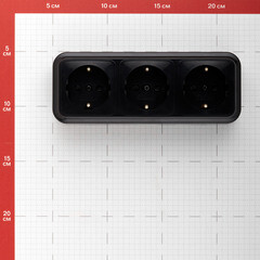 Розетка Svet накладная черная (EV0361-8431) - фото 3