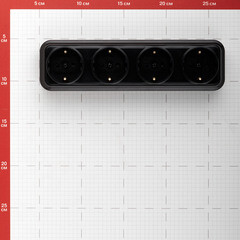 Розетка Svet накладная черная со шторками (EV0363-8441/5261) - фото 3