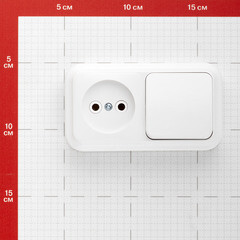Блок выключатель и розетка Svet одноклавишный накладной белый (EV0362-5140/5675) - фото 3