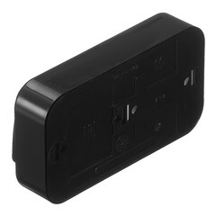 Блок выключатель и розетка Svet двухклавишный накладной черный (EV0362-5241/5729) - фото 4