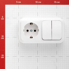 Блок выключатель и розетка Svet двухклавишный накладной белый (EV0362-5220/5767/5765) - фото 3