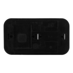 Блок выключатель и розетка Svet двухклавишный накладной черный (EV0362-5221/5781/5789) - фото 4