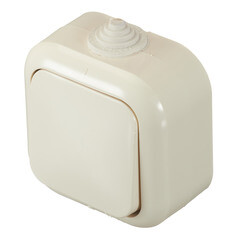 Выключатель Svet одноклавишный накладной бежевый (0601-00071/5408) - фото 7