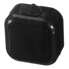 Выключатель Svet одноклавишный накладной черный (0601-00081/5453) - фото 7