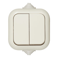 Выключатель Svet двухклавишный накладной бежевый (0601-00091/5454) - фото 1