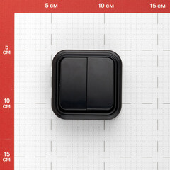 Выключатель Svet двухклавишный накладной черный (0603-00151/1441/1440) - фото 4