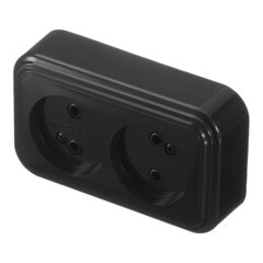 Розетка Svet накладная черная (0215-00421/1630/1631) - фото 7