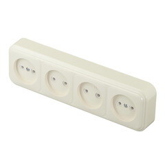 Розетка Svet накладная бежевая (0215-01111/2255/2256) - фото 5