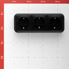 Розетка Svet накладная черная (0215-00871/2033/2034) - фото 2