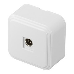 Розетка телевизионная Svet накладная белая (0218-00101/5654/5653) - фото 5