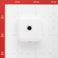 Розетка телевизионная Svet накладная белая (0218-00101/5654/5653) - фото 2