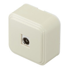 Розетка телевизионная Svet накладная бежевая (0218-00111/3719) - фото 2