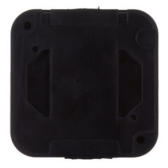 Розетка Svet накладная черная с крышкой (0215-00241) - фото 6