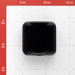 Розетка Svet накладная черная с крышкой (0215-00241) - фото 4