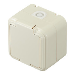 Розетка Svet накладная бежевая с крышкой (0215-00301/1524) - фото 6