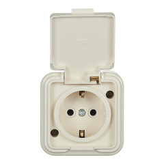 Розетка Svet накладная бежевая с крышкой (0215-00301/1524) - фото 4