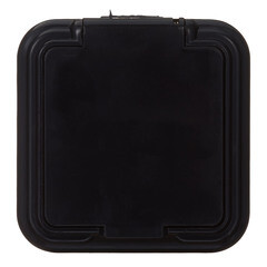 Розетка Svet накладная черная с крышкой (0215-00331/1556/1555) - фото 1