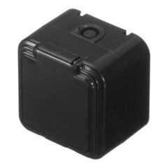 Розетка Svet накладная черная с крышкой (0215-00331/1556/1555) - фото 5