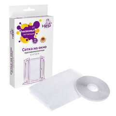 Сетка антимоскитная на окно с крепежной лентой Help 110х130 см - фото 1