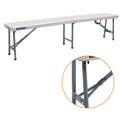 Изображение товара Скамья-книжка разборная пластиковая белая 1840х310х440 мм (ССК180)