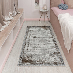 Ковер 2х3 м прямоугольный Nirvana коричнево-серый - фото 3