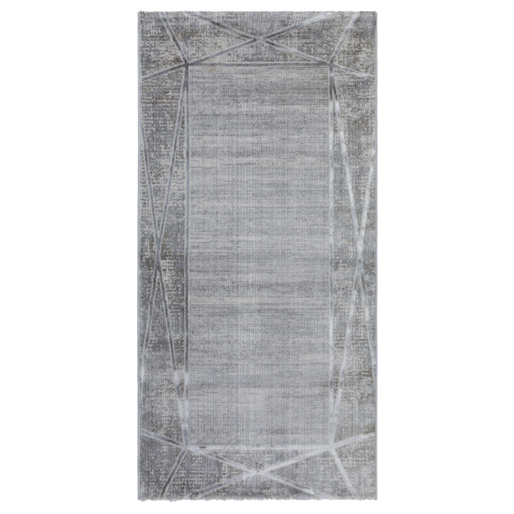 Ковер 0,8х1,5 м прямоугольный Nirvana серо-синий