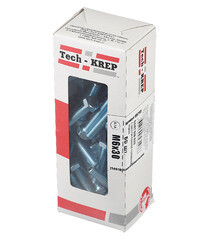 Болт оцинкованный M6x30 мм DIN 933 (60 шт.) - фото 3