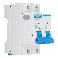 Автоматический выключатель модульный Chint NXB-63S 2P 10А тип C 4,5 кА 400 В (296787 Chint) - фото 3