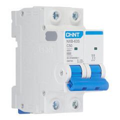 Автоматический выключатель модульный Chint NXB-63S 2P 50А тип C 4,5 кА 400 В (296793 Chint) - фото 3
