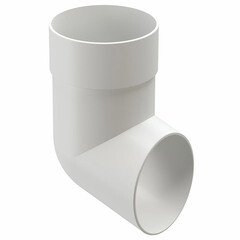 Изображение товара Колено стока пластиковое d80 мм Docke Standard пломбир RAL 9003