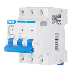 Автоматический выключатель модульный Chint NXB-63S 3P 50А тип C 4,5 кА 400 В (296832 Chint) - фото 3