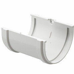 Изображение товара Соединение желоба пластиковое d120 мм Docke Standard пломбир RAL 9003