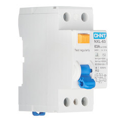 УЗО Chint NXL-63 63А 1P+N тип AC 30 мА 6 кА компактное (280724) - фото 3