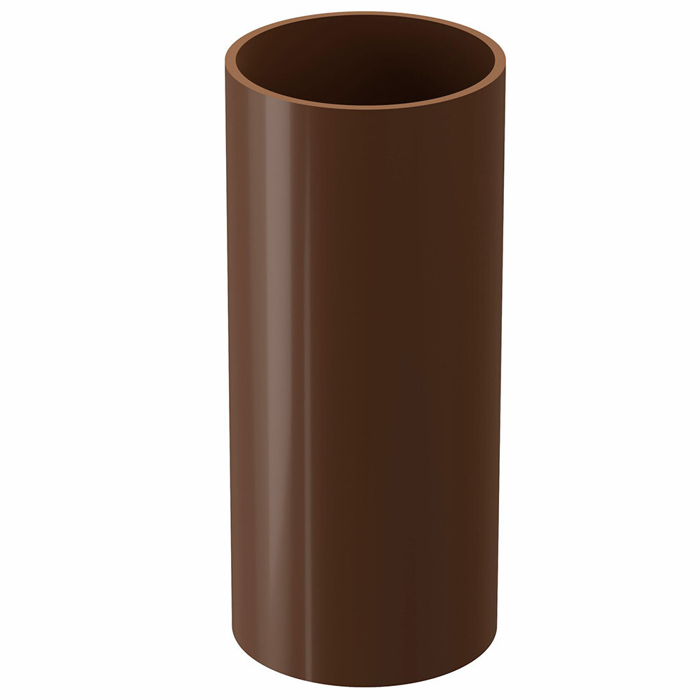 Изображение товара Труба водосточная пластиковая d80 мм 1 м Docke Standard светло-коричневая