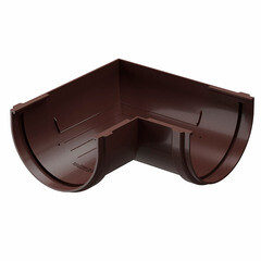 Изображение товара Угол желоба Docke Premium пластиковый d120 мм 90° каштан RAL 8017