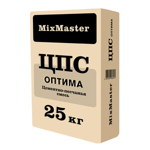 Смесь цементно-песчаная (ЦПС) М150 по ТУ MixMaster Оптима 25 кг ...