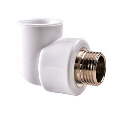 Изображение товара Угол полипропиленовый РВК комбинированный 32 мм х 1 НР(ш) (070016)