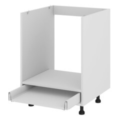 Кухонный шкаф напольный под духовку 60х72х56 см белый - фото 1