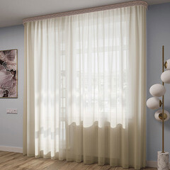 Изображение товара Тюль вуаль молочный 500х260 см Legrand с утяжелителем (58091923)