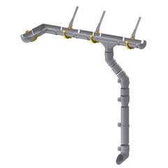 Кронштейн желоба пластиковый d120 мм Docke Standard пломбир RAL 9003 - фото 3