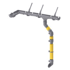 Труба водосточная пластиковая d80 мм 3 м Docke Standard пломбир RAL 9003 - фото 2