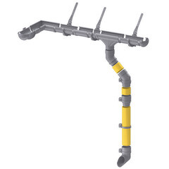 Труба водосточная Docke Premium пластиковая d85 мм 3 м каштан RAL 8017 - фото 2