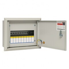 Изображение товара Щит распределительный встраиваемый EKF PROxima ЩРВ-9 металлический IP31 260х340х120 мм 9 модулей с замком