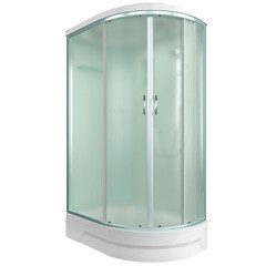 Душевая кабина Erlit 120х80х226 см стекло матовое 4 мм с средним поддоном асимметрия левая - фото 5