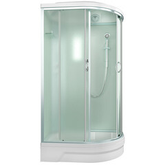 Душевая кабина Erlit 120х80х226 см стекло матовое 4 мм с средним поддоном асимметрия левая - фото 2